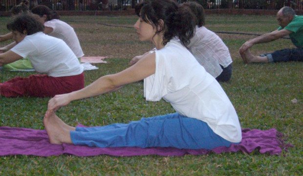 E uma boa aula de Yoga...